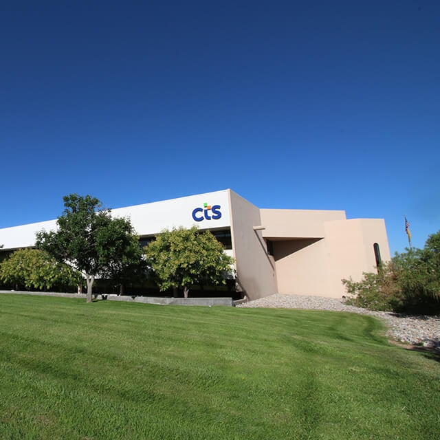 CTS facility on green grass with blue sky located in Albuquerque, NM