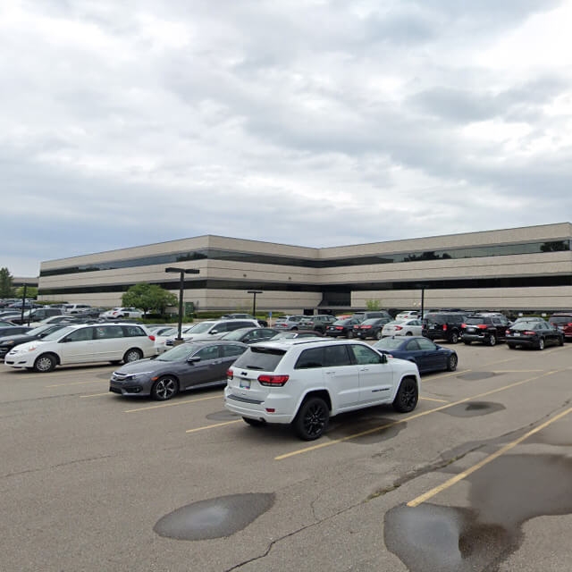 CTS office and shared parking lot located in Farmington Hills, MI